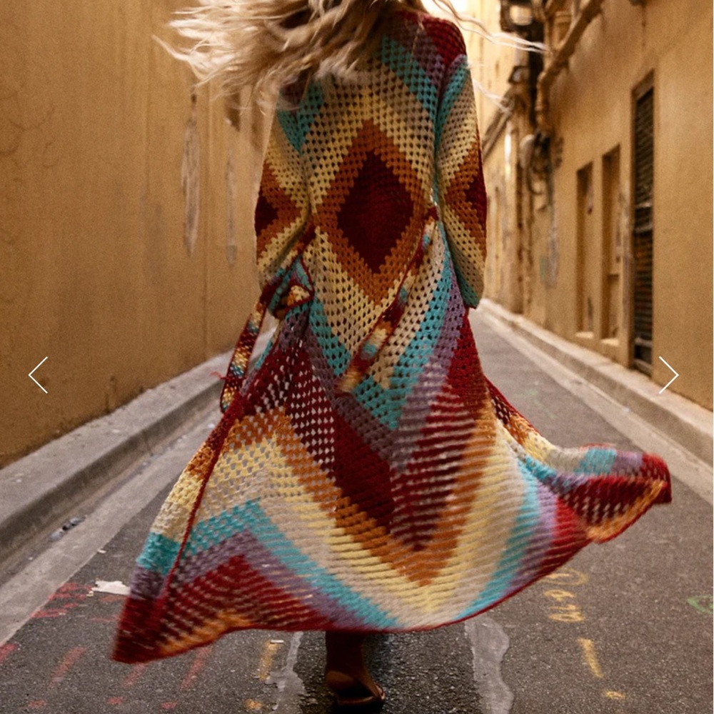 Magic Carpet Ride Long Coat - Picture 2 of 8